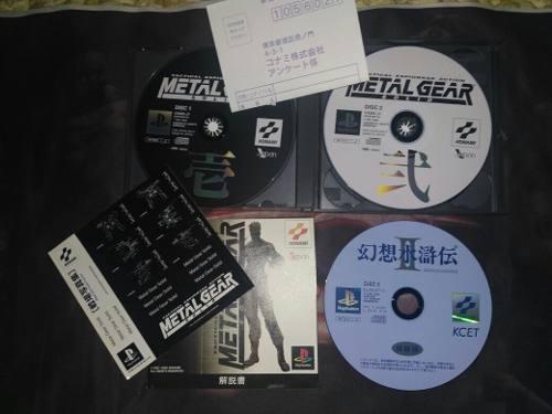 Metal Gear Solid Ps1 Japones Original Completo.