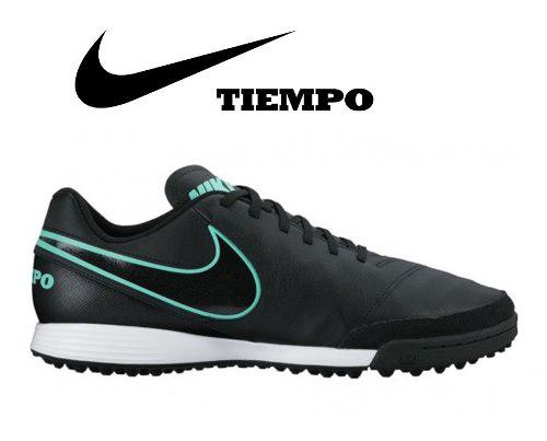 Zapatillas Nike Tiempo Genio Turf Negras Talla 7 Y 7 1/2 Us