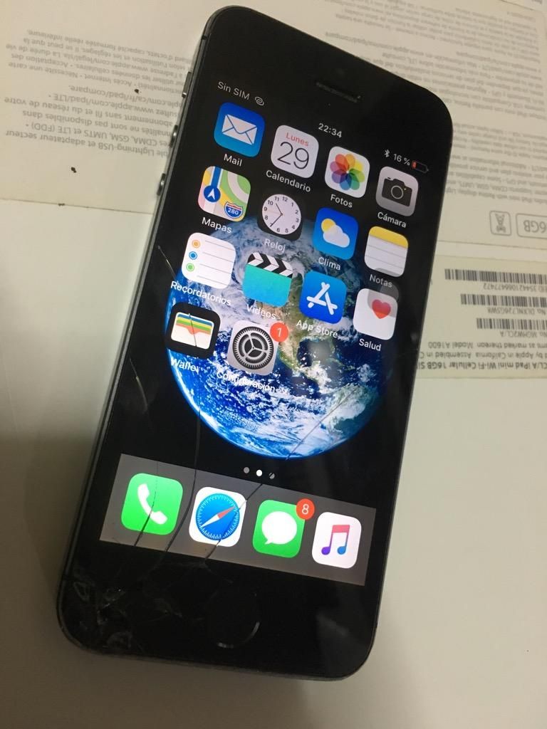 iPhone 5S 32 Gb sin Señal Roto