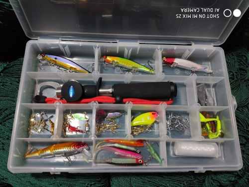 Kit Para Pescar Completo Lip Grip Señuelos