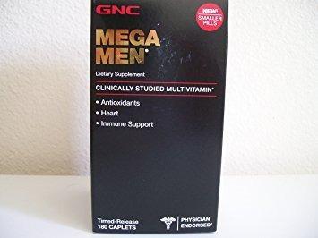 Multivitamínico Gnc Mega Men 180 Comprimidos Vitaminas