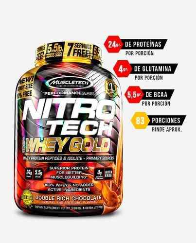 Nitrotech 100% Whey Gold 5.5lbs Muscletech