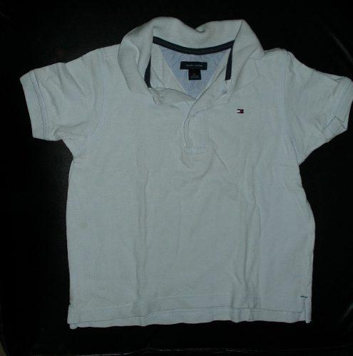 Polo De Algodon Pique Celeste Marca Tommy Hilfiger Talla 2t