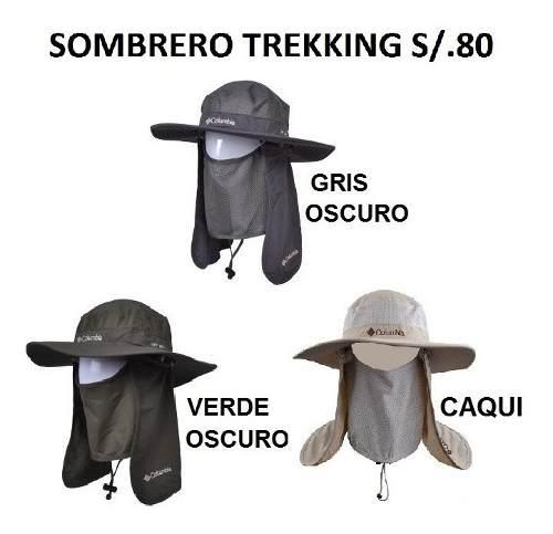 Sombrero Pesca Trekking Protege Cuello Y Rostro Pescar