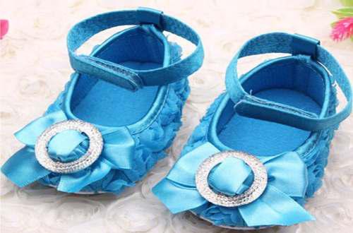 Zapatos Para Bebés Mujer Fiesta Elegante Lazo No Caminante