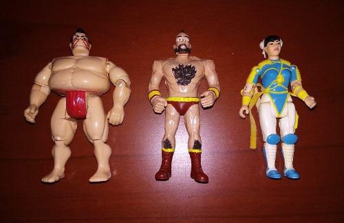 Figuras Street Fighter, Honda, Chunli, Y Zangief.