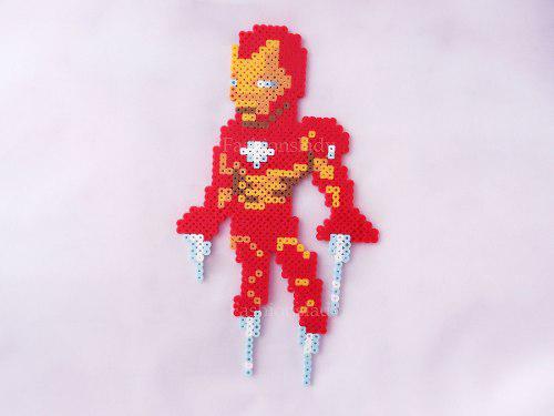 Hama Beads Figura Iron Man Grande
