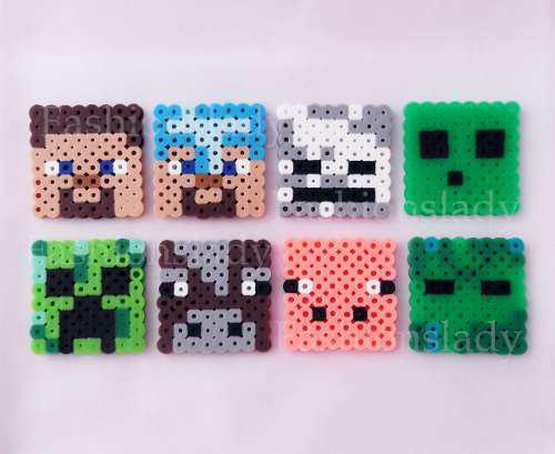 Hama Perler Beads Figuras Minecraft