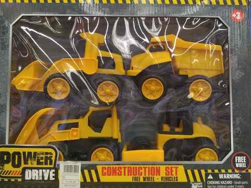 Set De Camiones De Construccion De Juguete Para Niño
