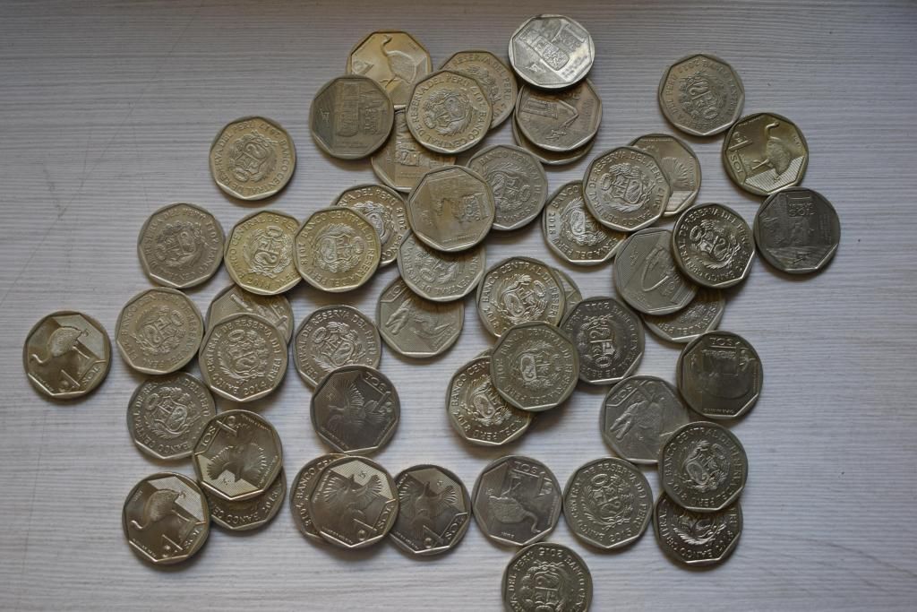 53 monedas de 1 sol de la colección riqueza y orgullo del