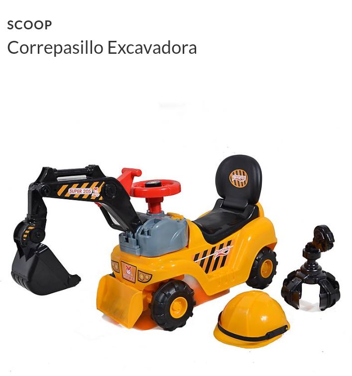 Correpasillo Excavadora marca Scoop