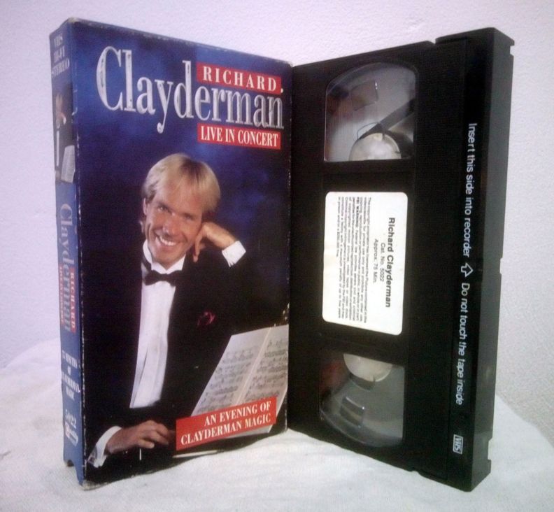 ORIGINAL VHS RICHARD CLAYDERMAN DE COLECCIÓN CASSETTE