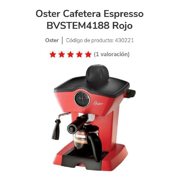 Oster Cafetera Bvstem4188 Rojo