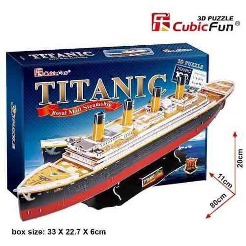 Puzzle 3d. Titanic. Barco.