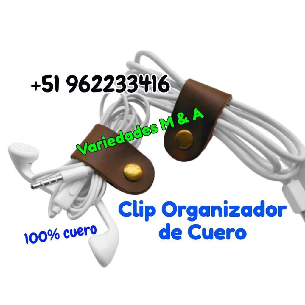 Clip Organizador Cable Cargador Usb Celu