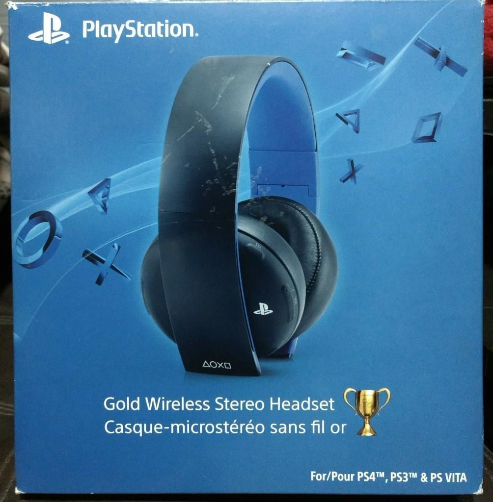 Gold Wireless Headset para Ps4