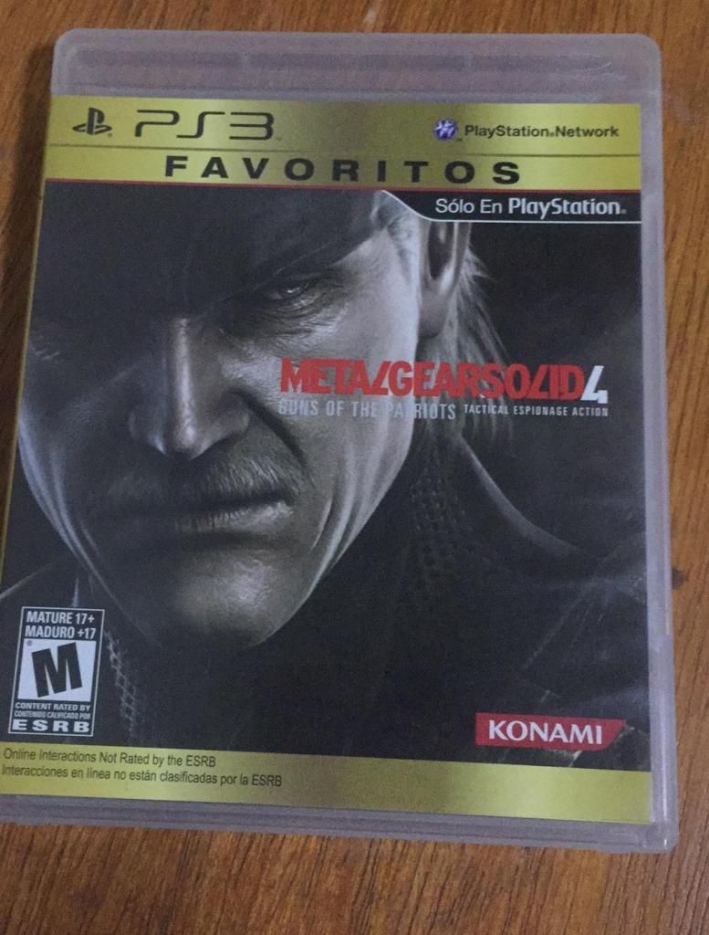 Juego Ps3 Metal Gear Solid 4