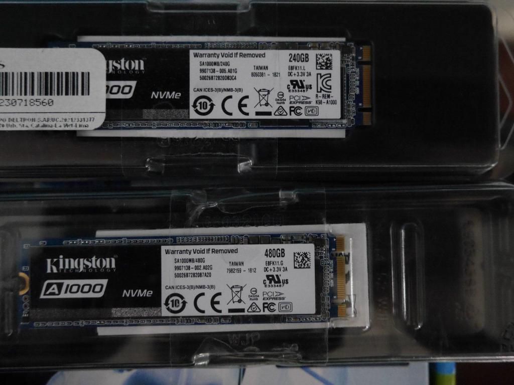 SSD PCI NVME KINGSTON AGB Y 480GB REMATO