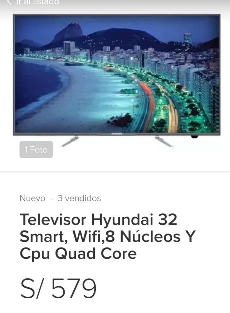 Vendo Tv Hyundai 32'