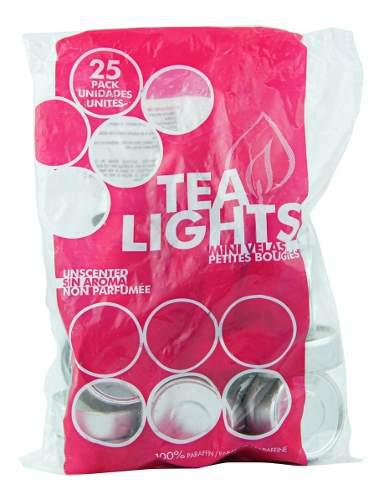 Bolsa De 25 Unidades Tea Lights Blancas Kerzen