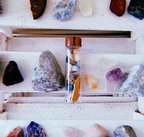 Kit De Piedras - Piedras Mini + Palosanto Mini Para Cartera