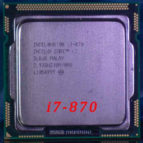 Procesador I7-870 Primera Generacion Socket 1156 2,93ghz