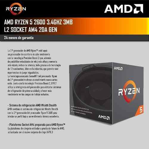 Procesadores Amd Ryzen 5 2600