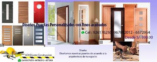 Puertas Contraplacadas Y De Madera