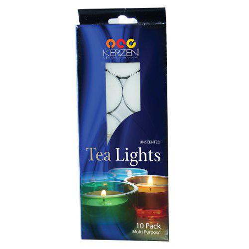 Velas Kerzen Tea Lights Blancas Paquete 10 Unidades