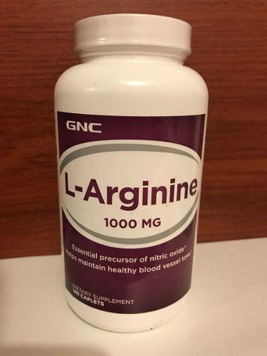 L- Arginina Gnc 180 Comp 1000mg Precursor Oxido Nitrico