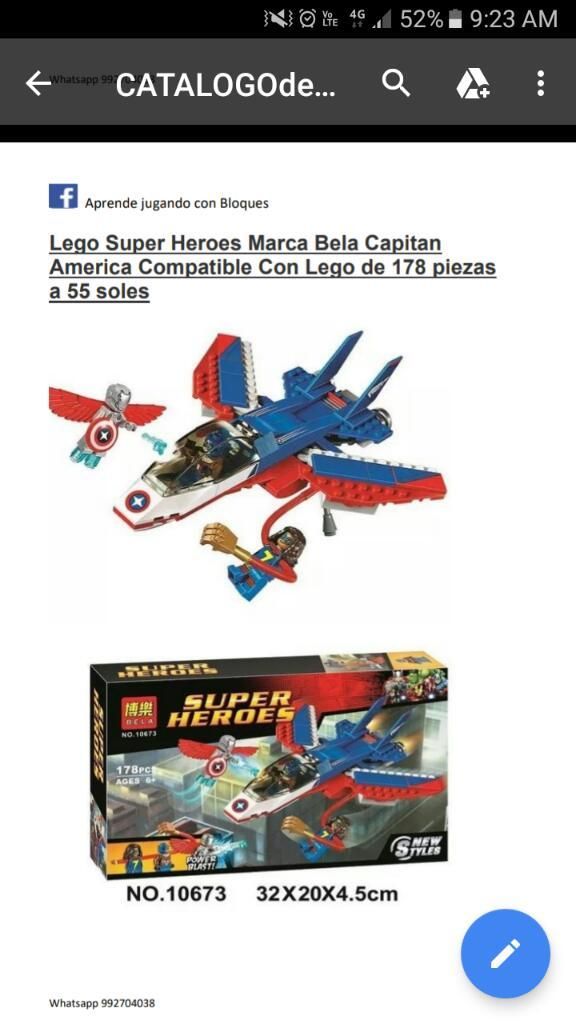 Lego Alterno de Capitan America