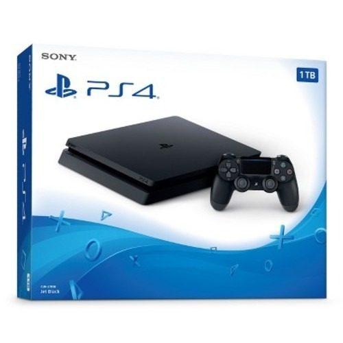 Playstation 4 Sony -cuh-2215b Negro-hdd 1tb -mando