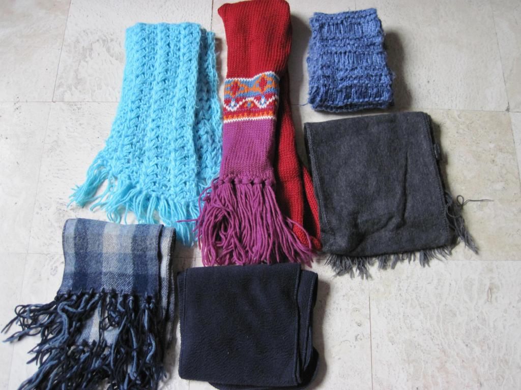 Chalinas, bufandas de lana 6 x S/ 13 soles