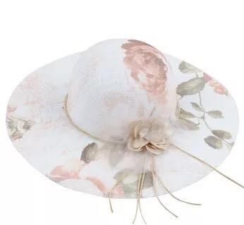 Sombrero ala ancha mujer Flores melon Katerina