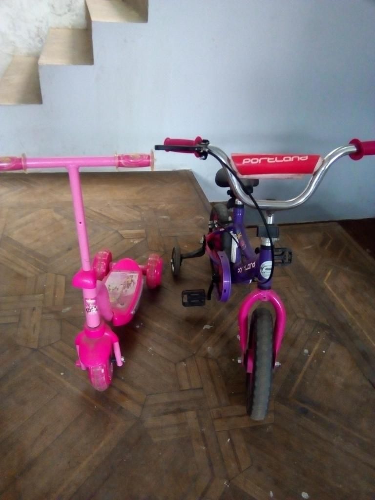 Bicicleta y Scooter