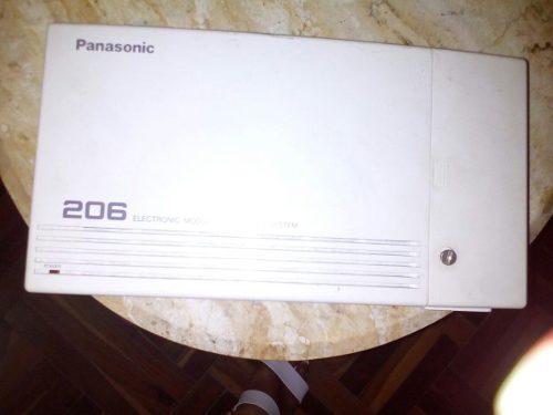 Central Telefonica Panasonic 2 Lineas Y 6 Anexos-kx-t206hbx