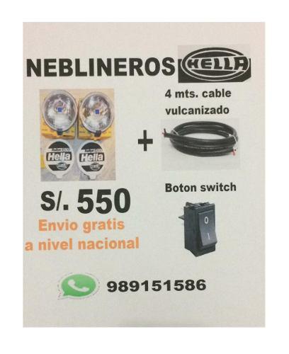 Neblineros Hella 1000 Original +accesorios+envio Gratis