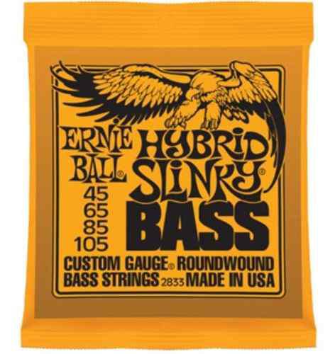 Ernie Ball 2833 Hybrid Slinky Bass 45 65 85 105 Made In Usa