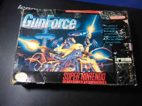 Gunforce (super Nintendo) Solo Caja Choco!
