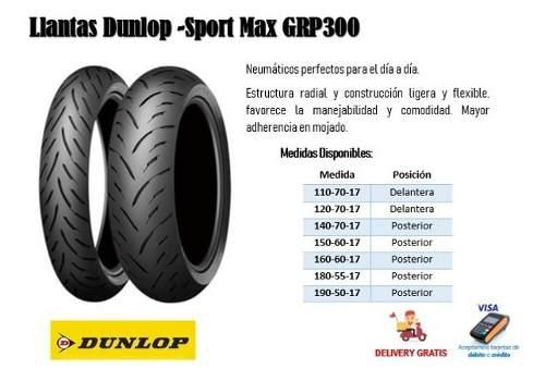 Llanta Dunlop - Sport Max Grp300 Para Motocicleta