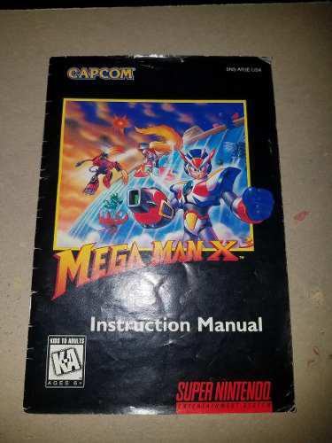 Manual Original De Megama X3 Snes