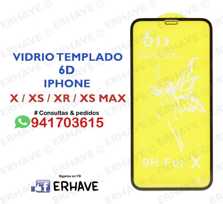 Mica 6D Iphone X / XS / XR / XS MAX Vidrio Templado