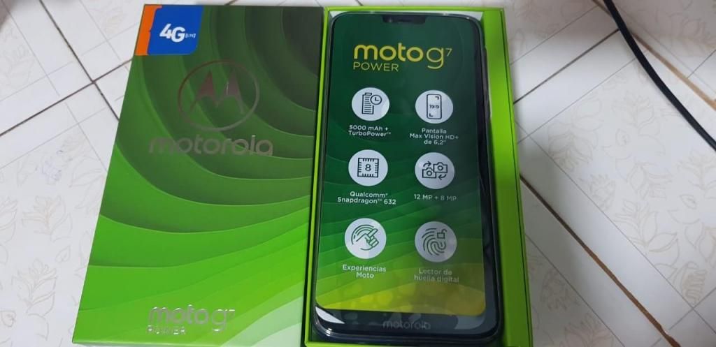 Motorola / Moto G7 / 64gb Power Azul Marino / Equipo Libre