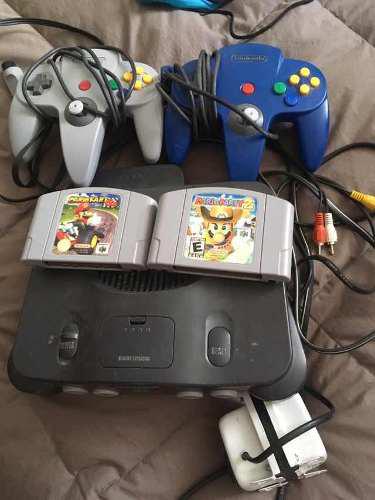 Nintendo 64 + 2controles + 2 Juegos