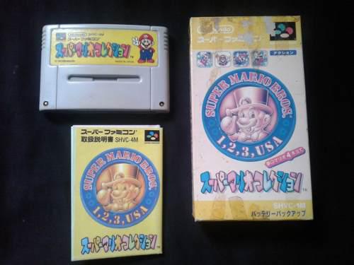 Super Mario Coleccion - Japones - Completo - Super Nintendo