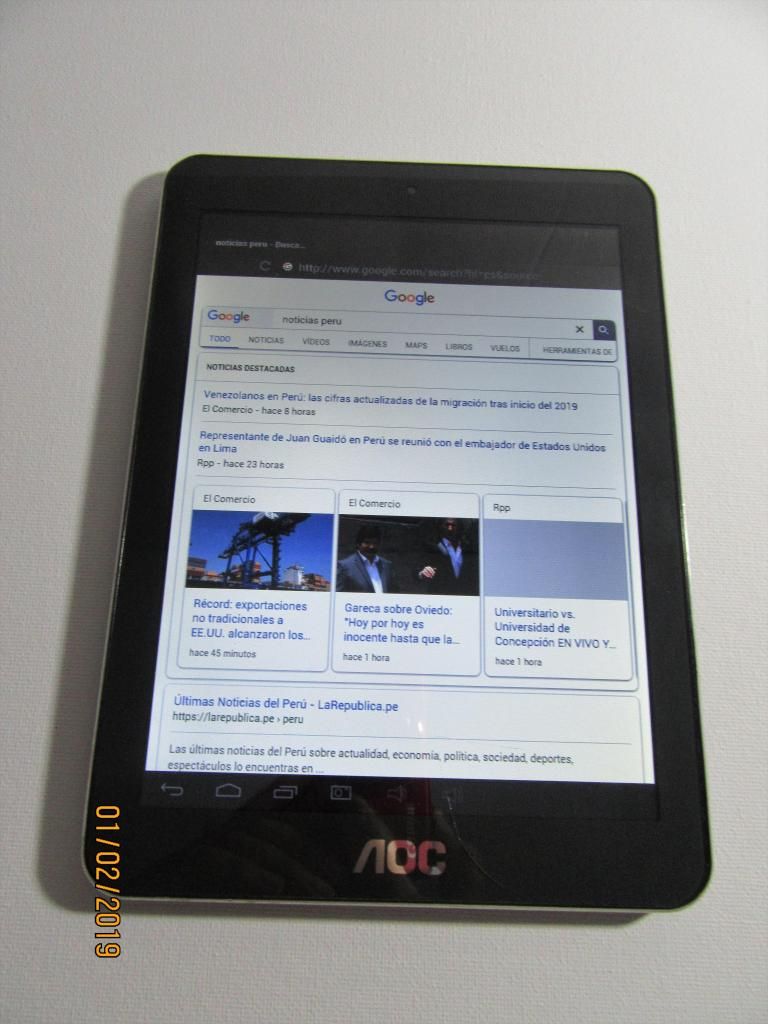 Tablet Aoc Modelo Q80a13 2m Usada En Buen Estado - Remate