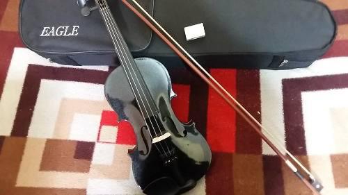 Violin Importado Eagle Colores Negro Y Violeta - Fabricado C