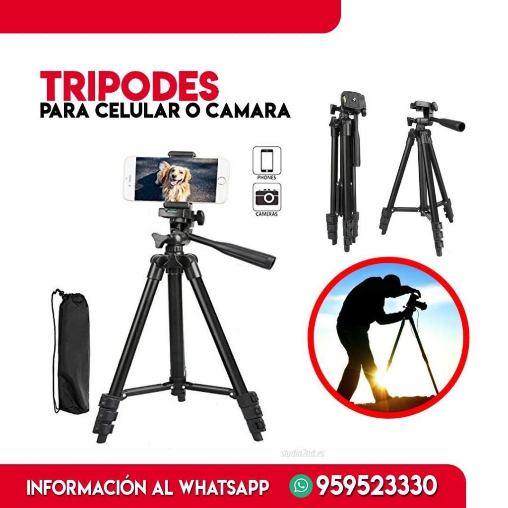 tripodes para celular y camara