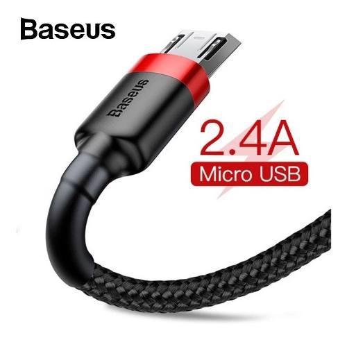 Cable 2 Metros Micro Usb Baseus, Carga Rapida 2.4 A