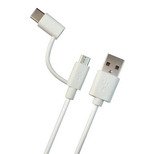Cable De Datos Usb Dual Tipo-c Microusb 1m 2a - Inone Rd-2tm